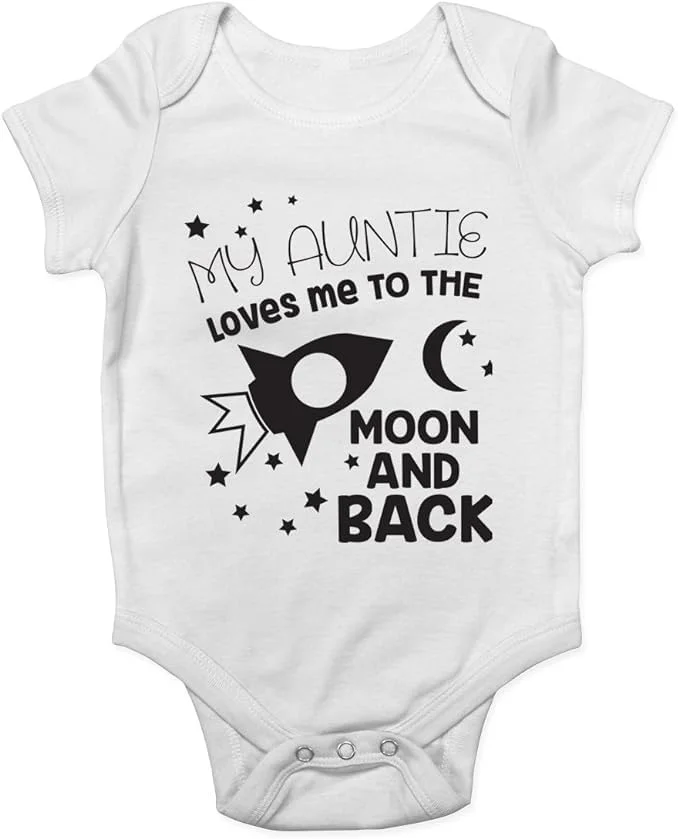 لباس نوزادی با طرح "خاله جونم خیلی دوستم داره"