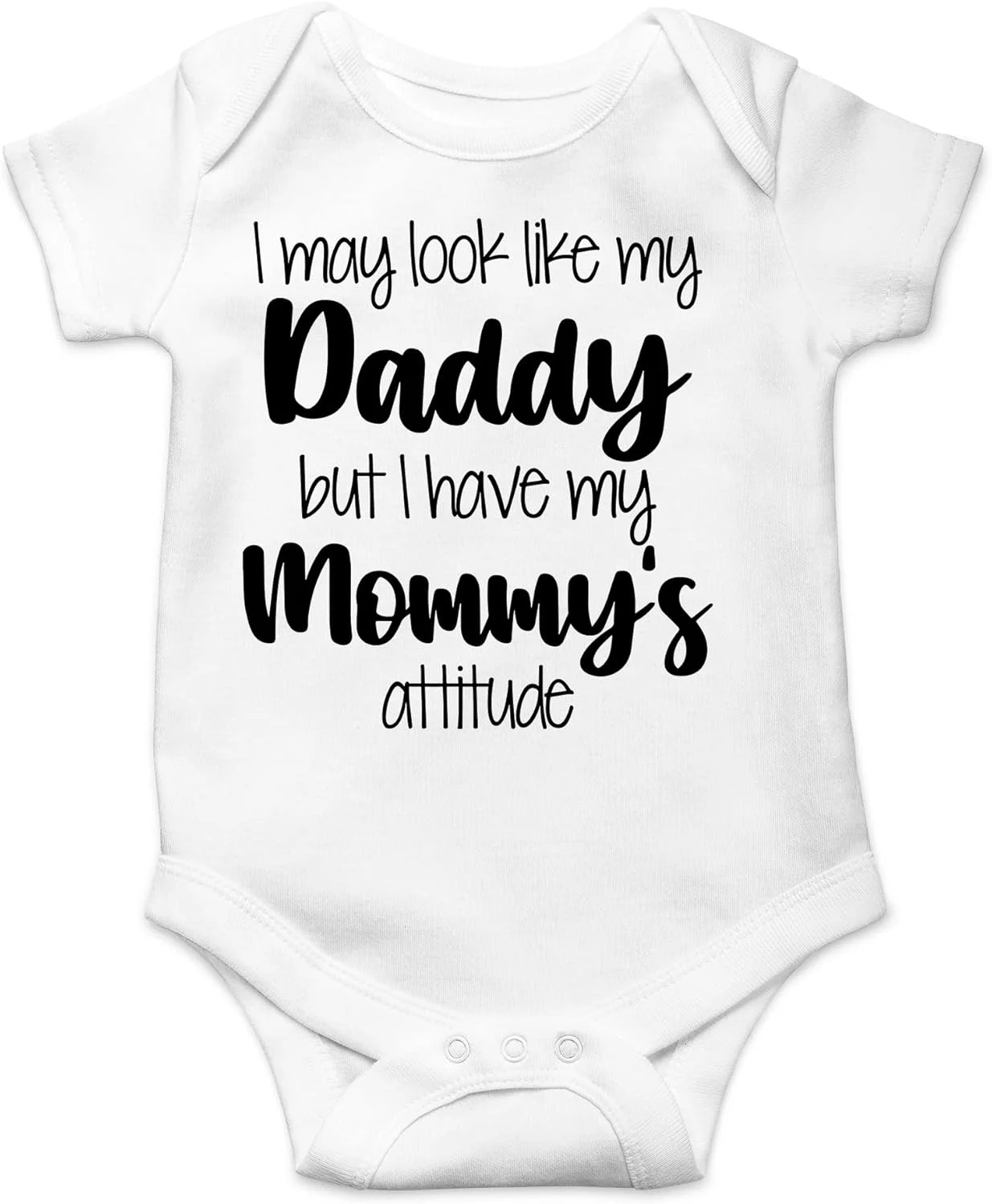 AW Fashions من ممکنه شبیه بابام باشم اما اخلاق مامانمو دارم - لباس نوزادی یک تکه بامزه