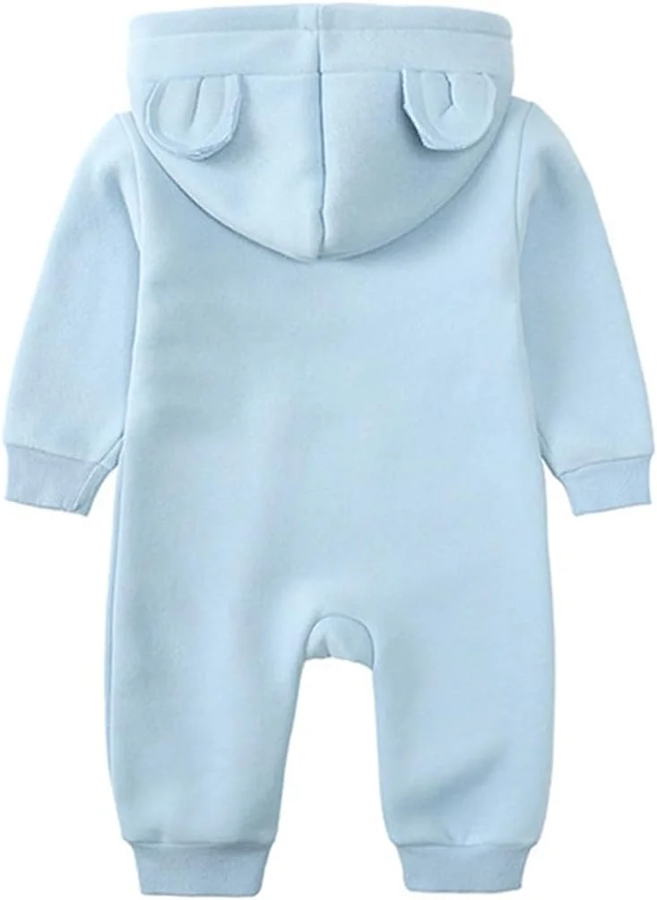 رامپر یک تکه آلونسیتو برای نوزادان پسر/دختر و کودکان نوپا، آستین بلند، گوش خرسی، کلاه دار، سرهمی، لباس زیر برای بهار/پاییز رامپر یک تکه آلونسیتو برای نوزادان پسر/دختر و کودکان نوپا، آستین بلند، گوش خرسی، کلاه دار، سرهمی، لباس زیر برای بهار/پاییز