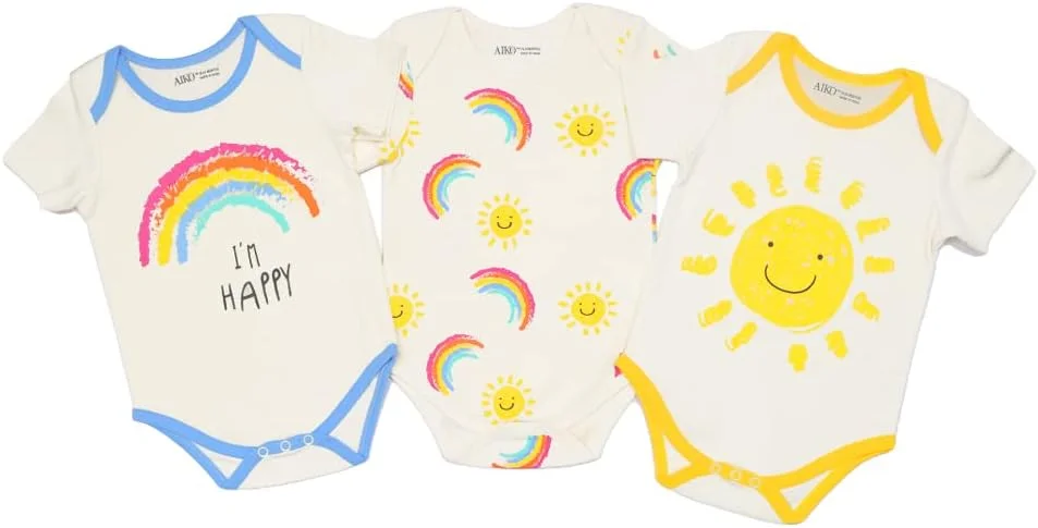 آیکو دخترانه، بسته 3 عددی بادی نوزادی چند رنگ، بسته 3 عددی بادی (بسته 1 عددی)