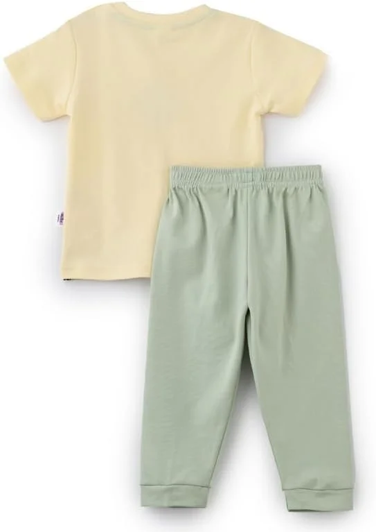 لباس تی شرت آستین کوتاه و شلوار نوزاد پسرانه SMART BABY