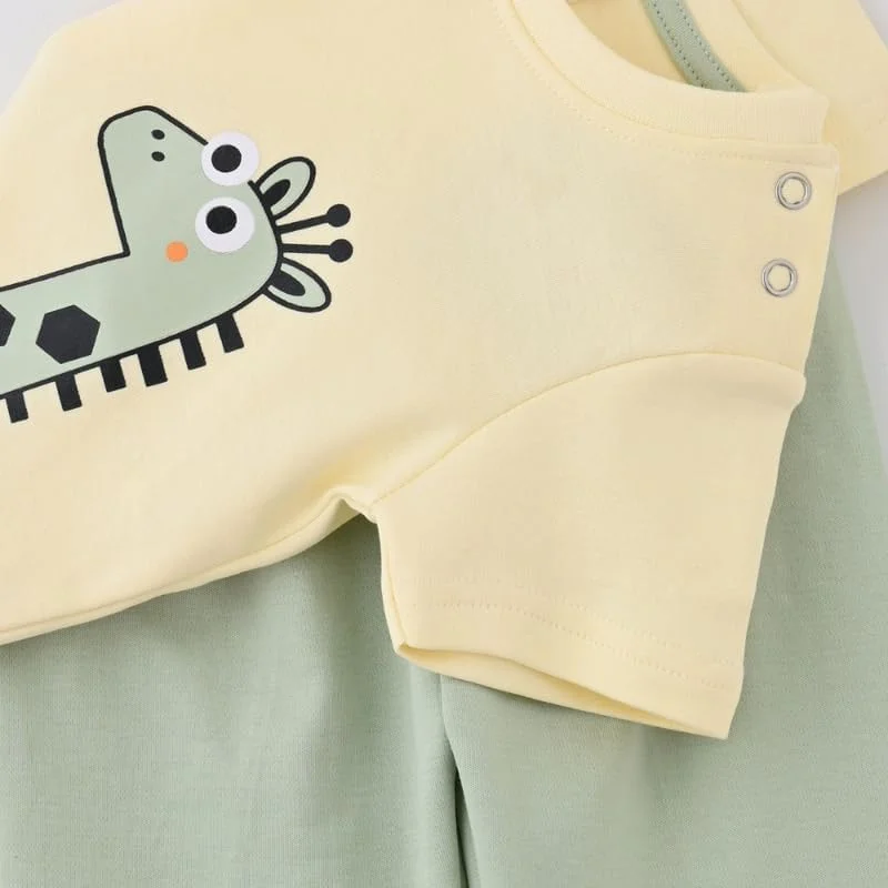 لباس تی شرت آستین کوتاه و شلوار نوزاد پسرانه SMART BABY