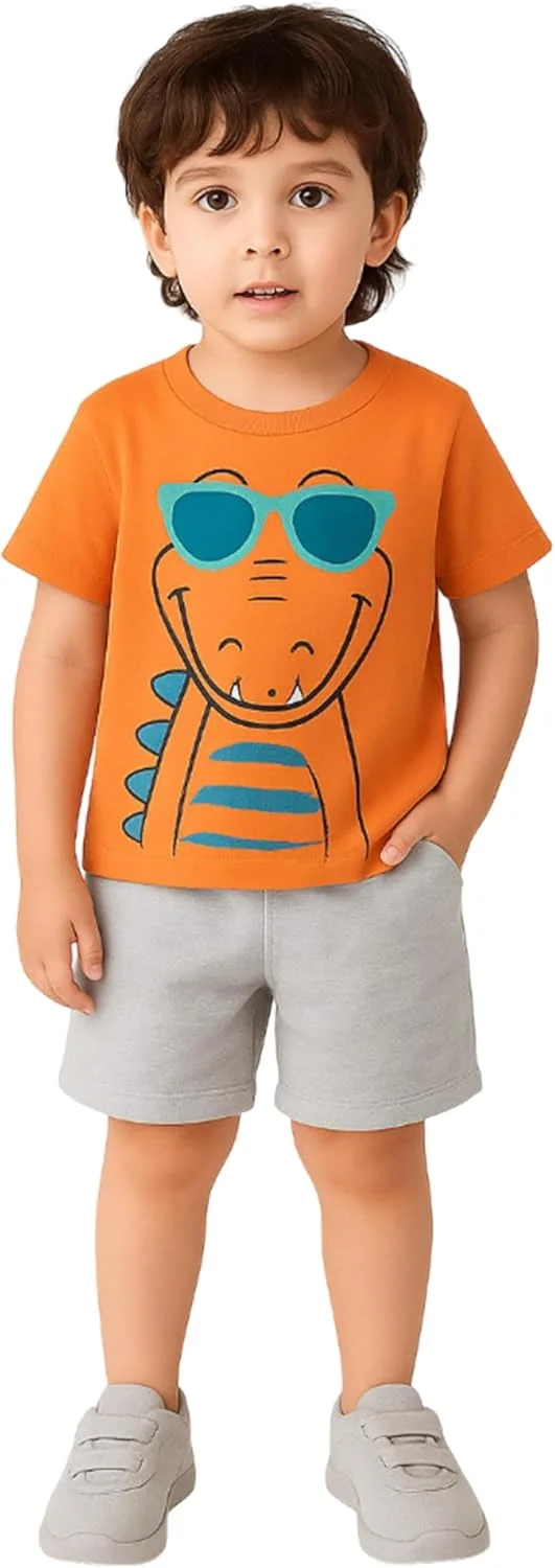 ست لباس نوزادی پسرانه و دخترانه LUAY با الیاف 100% پنبه، آستین کوتاه، مناسب کودکان و نوزادان ست لباس نوزادی پسرانه و دخترانه LUAY با الیاف 100% پنبه، آستین کوتاه، مناسب کودکان و نوزادان