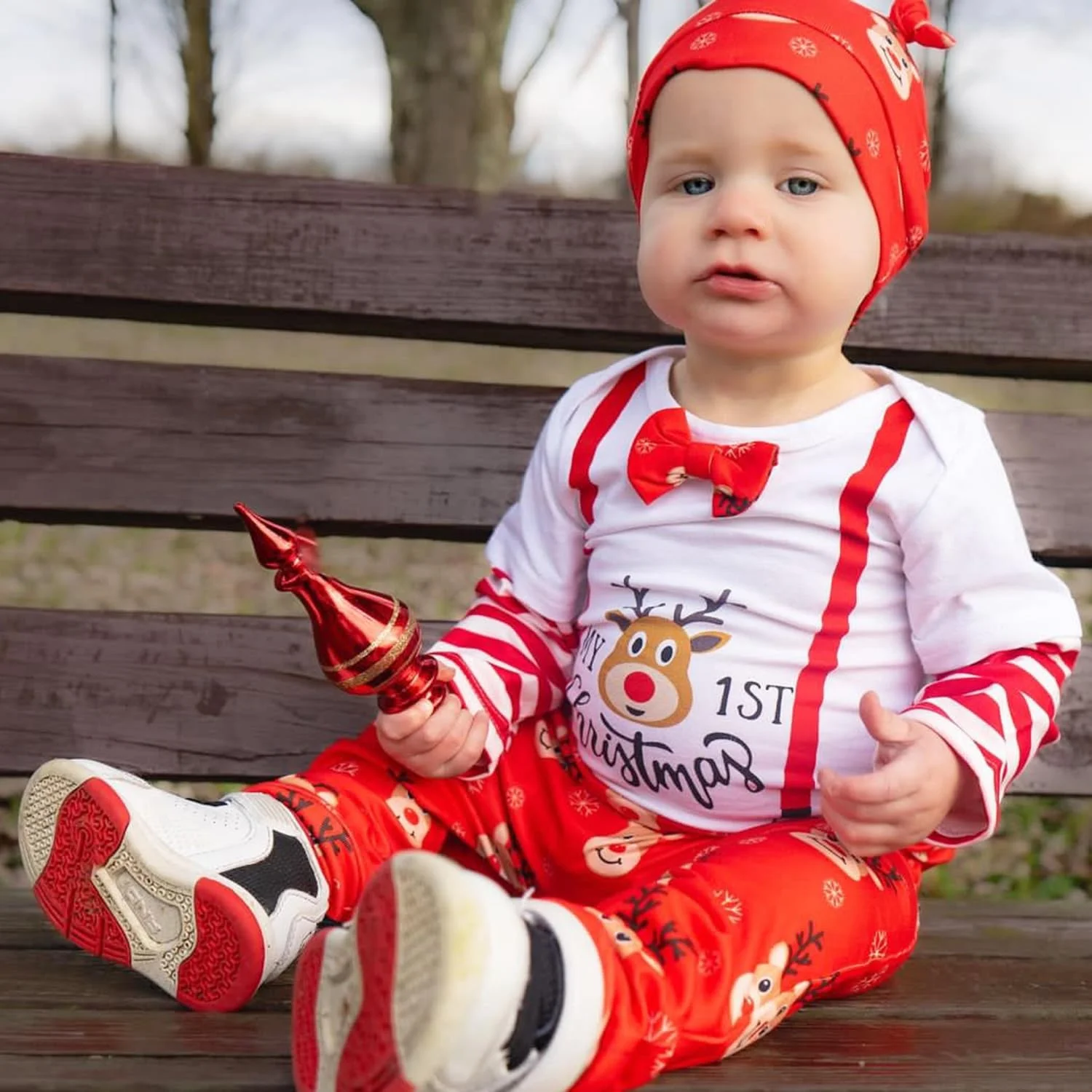 ست لباس کریسمس نوزاد پسر HINTINA