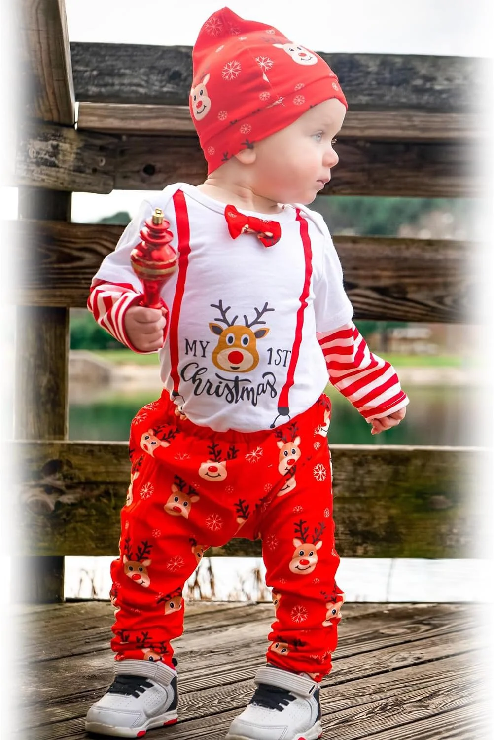 ست لباس کریسمس نوزاد پسر HINTINA