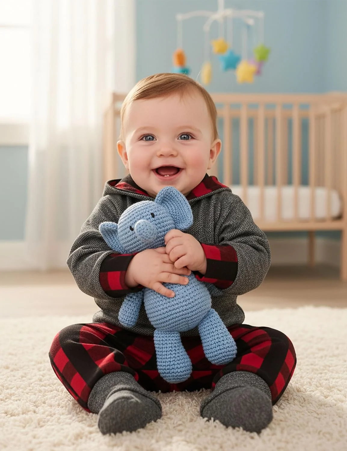 ست لباس پسرانه شامل تی شرت آستین بلند و شلوار