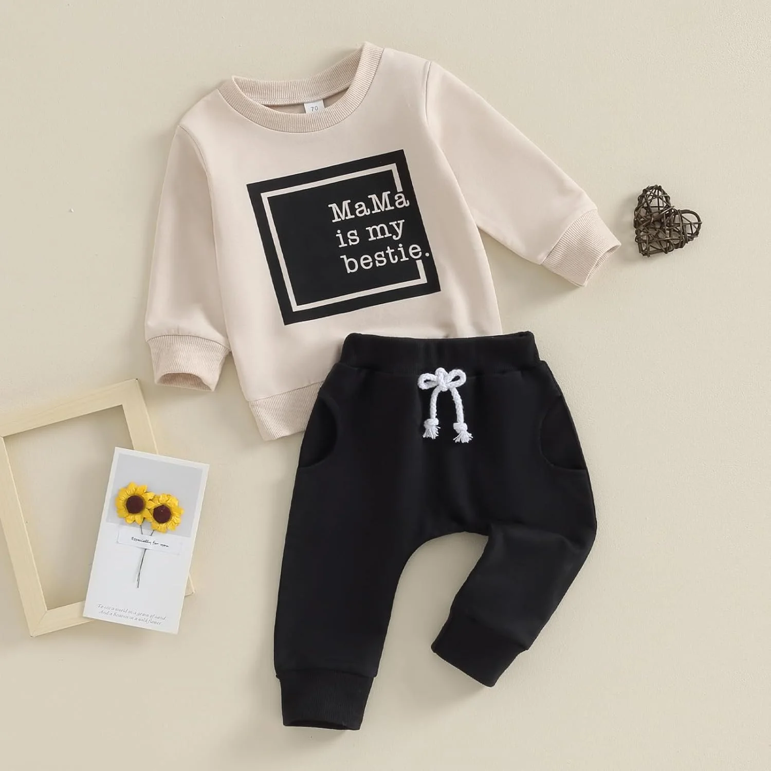 ست لباس پاییزی و زمستانی دخترانه شامل هودی و شلوار طرح چریکی