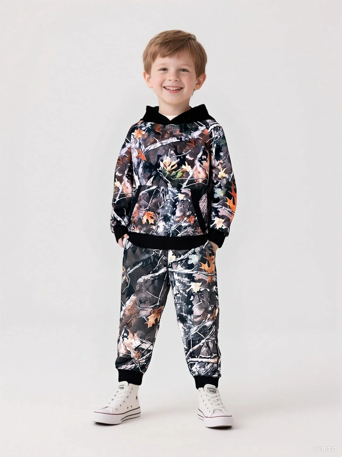 ست لباس پسرانه بچه گانه طرح دایناسور، هودی و شلوار، لباس های 2 تکه بچه گانه 2025 ست لباس پسرانه بچه گانه طرح دایناسور، هودی و شلوار، لباس های 2 تکه بچه گانه 2025