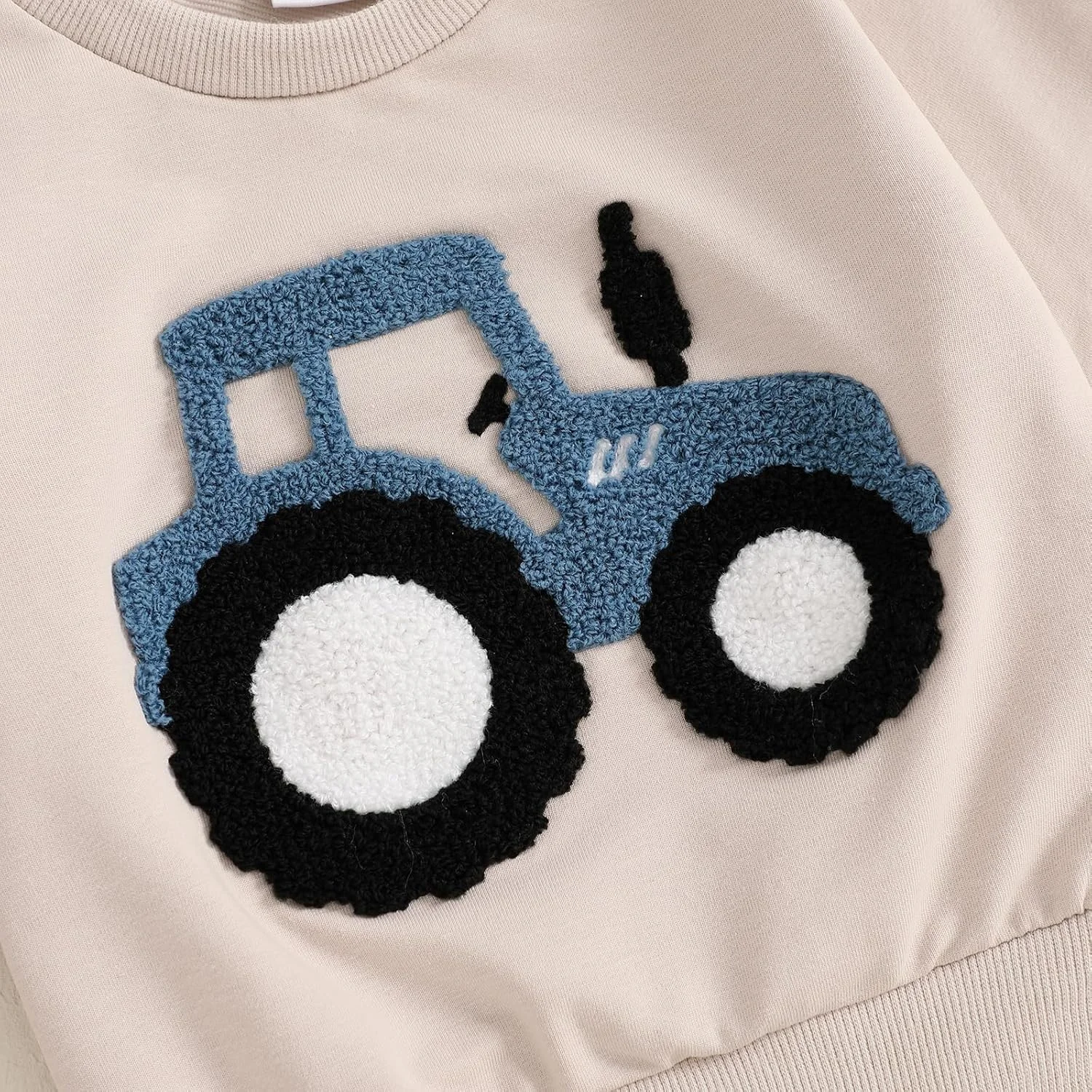 ست لباس پاییزی پسرانه نوزادی و نوپا FYBITBO، شامل پیراهن آستین بلند و شلوار با طرح تراکتور مزرعه، مناسب برای فصل زمستان