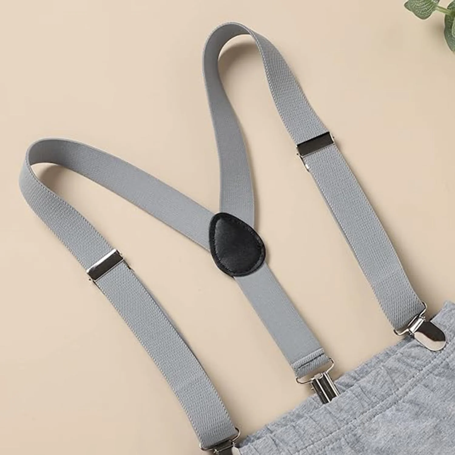 ست لباس پسرانه برای جشن تولد یک سالگی اکسفور - شامل پاپیون، بند شلوار و شورت، سایز 80 سانتی متر