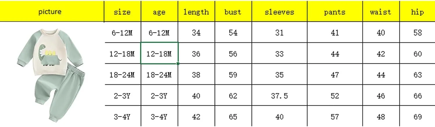 ست لباس پسرانه طرح دایناسور، بلوز آستین بلند و شلوار، لباس نوزادی مناسب پاییز و زمستان