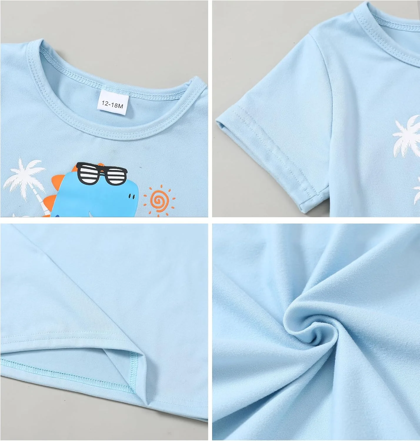 لباس پسرانه DISAUR، ست لباس تابستانی آستین کوتاه و شلوار برای نوزادان و کودکان 1 تا 5 سال