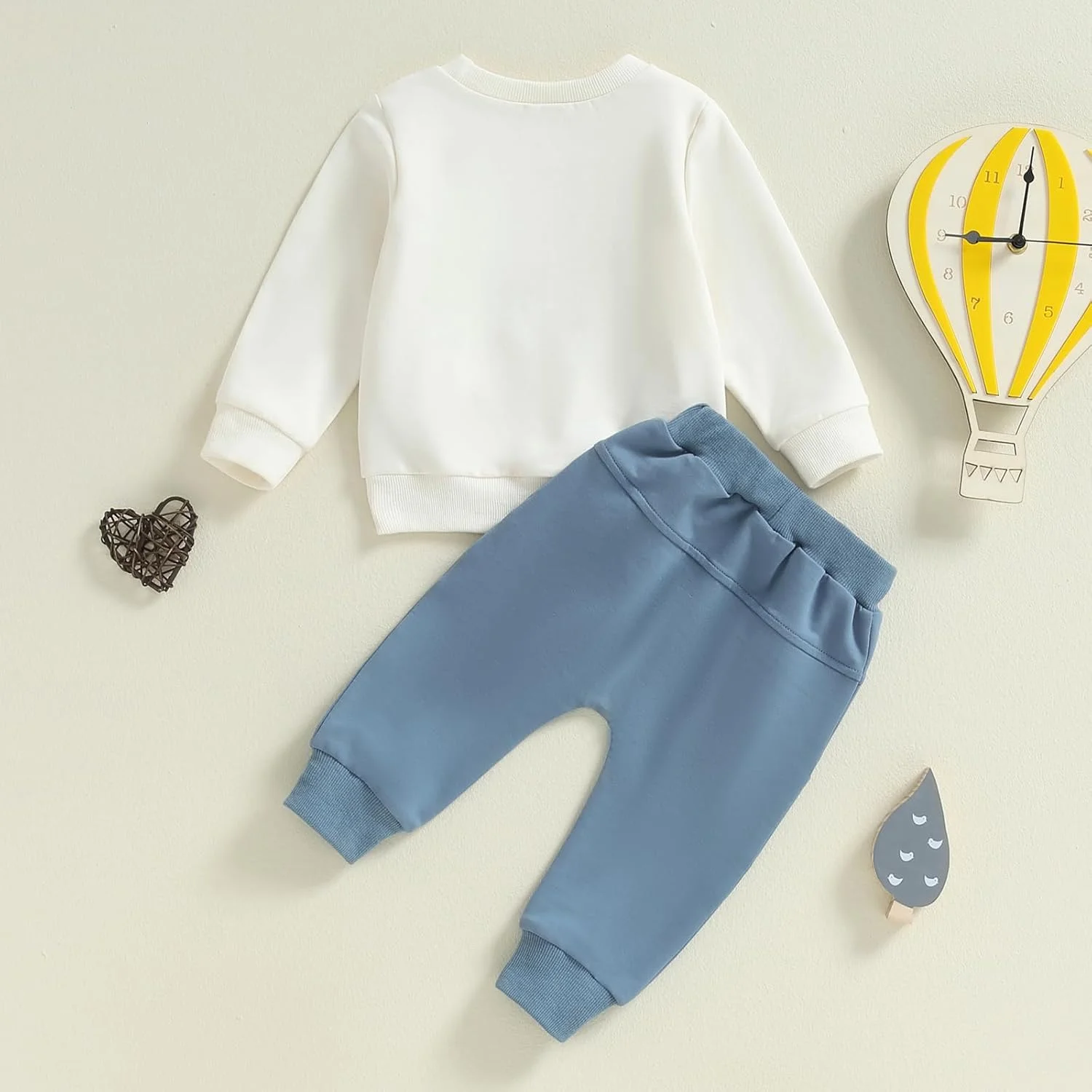 Baby Clothing Set Baby Boys Mommy's Little Mah Daddy's Outfit Long Sleeve Sweatshirt + Trousers Newborn Baby Set