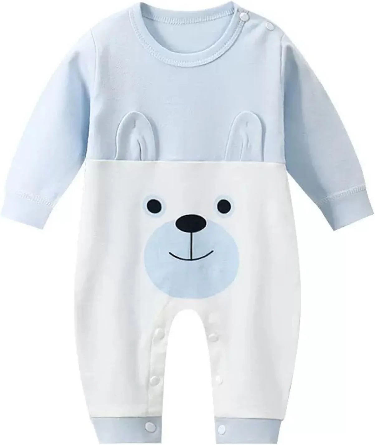 ست لباس نوزادی 2 تکه، مناسب برای کودکان 12-20 ماهه، لباس آستین بلند 100% پنبه، ست گرم و یکدست پنبه ای نوزاد، لباس آستین دار پسرانه/دخترانه