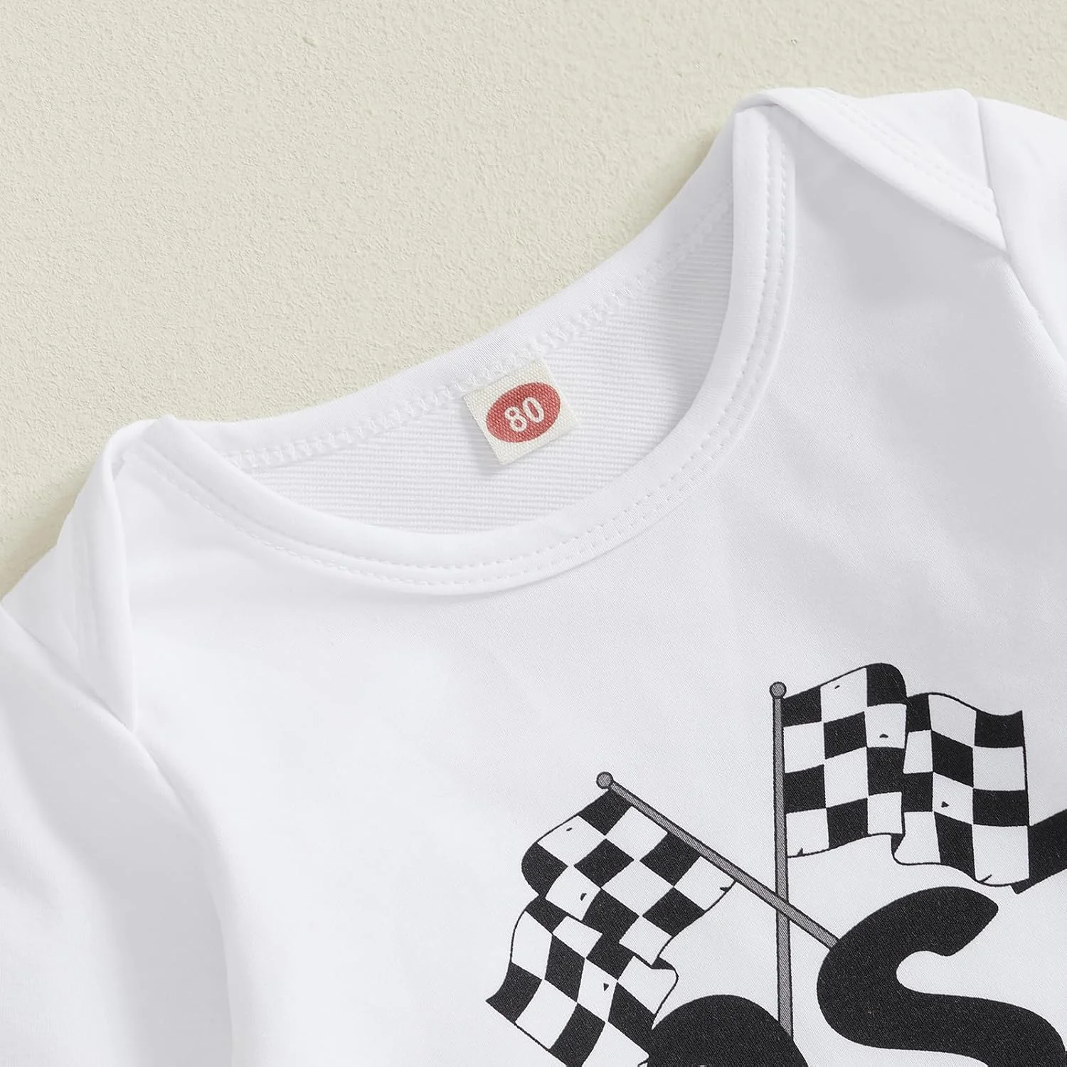 ست لباس تولد پسرانه Carolilly، شامل رامپر آستین بلند با چاپ حروف Aurace و شلوار بند دار، مناسب نوزادان پسر