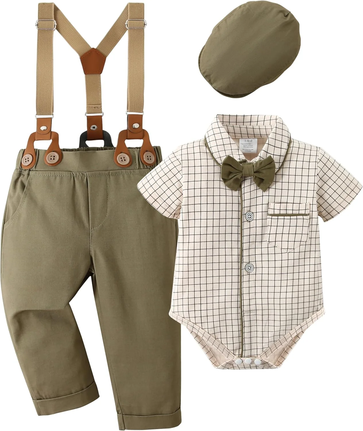 ست لباس پسرانه نوزادی CARETOO مدل W W ست لباس پسرانه نوزادی CARETOO مدل W W