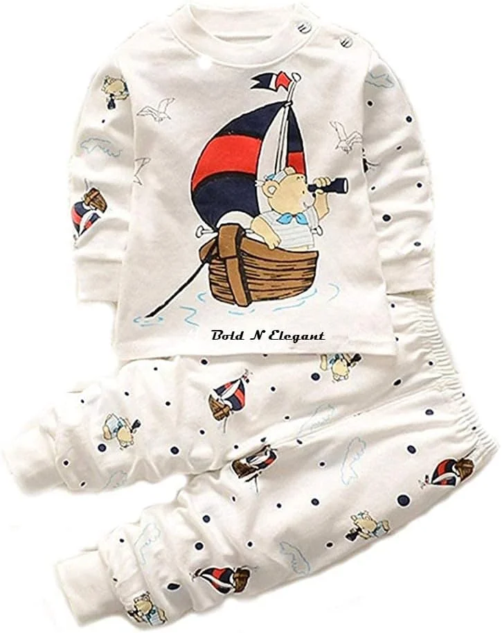 Bold N Elegant - یک ظاهر جسورانه و در عین حال شیک برای پسر بچه - ست تی شرت و شلوار نخی Bold N Elegant - یک ظاهر جسورانه و در عین حال شیک برای پسر بچه - ست تی شرت و شلوار نخی