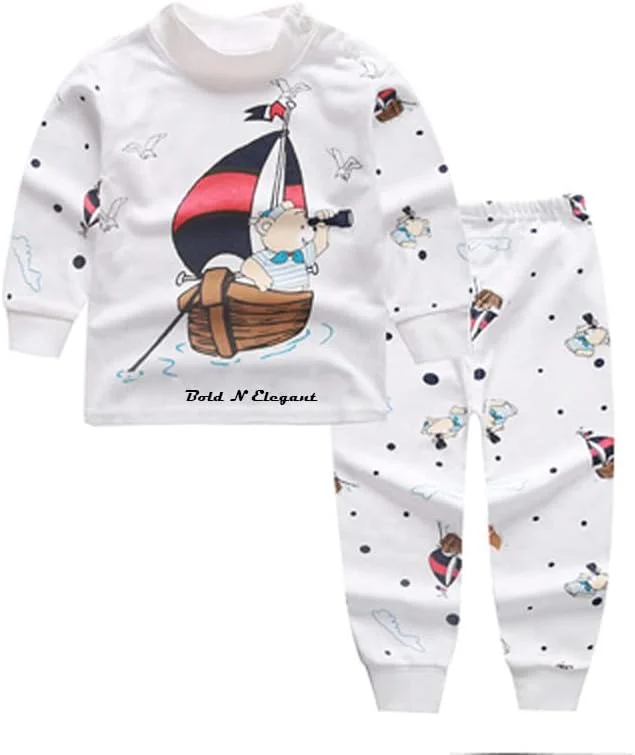 Bold N Elegant - یک ظاهر جسورانه و در عین حال شیک برای پسر بچه - ست تی شرت و شلوار نخی