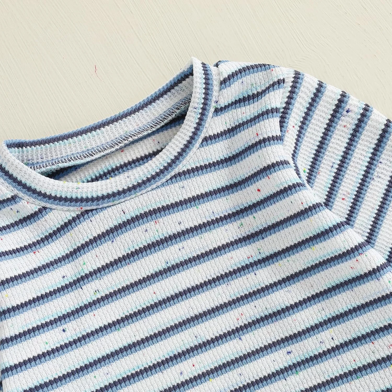 ست لباس زمستانی پسرانه Afunbaby، لباس پاییزی پسرانه، بافتنی وافل، آستین بلند، پیراهن، شلوار