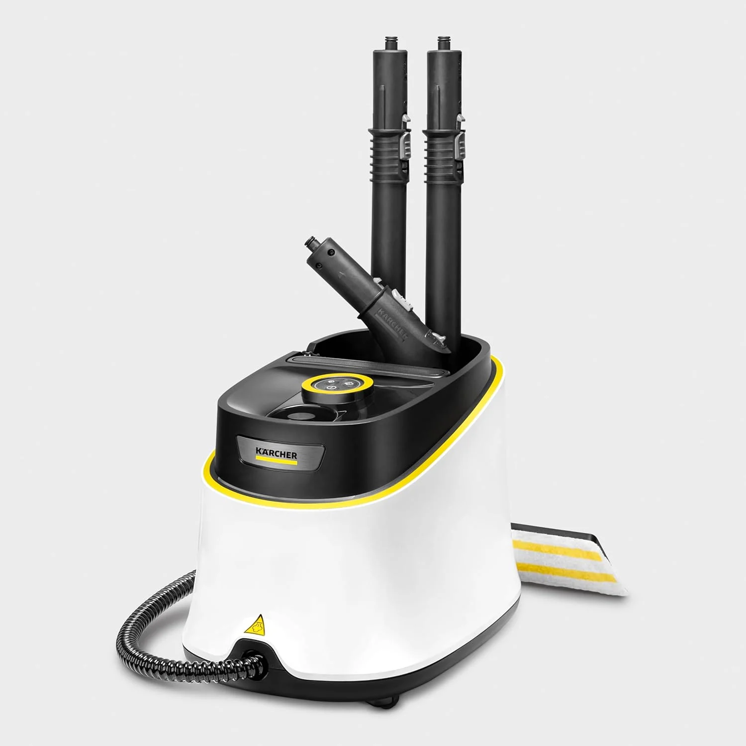 بخارشوی کارچر SC 3 Deluxe EasyFix - زمان گرم شدن 30 ثانیه، با حلقه نور LED و محل نگهداری لوازم جانبی، توان پوشش سطحی تقریباً 75 متر مربع در هر بار پر کردن مخزن، سبک و جمع و جور، حلقه LED، انعطاف پذیر بخارشوی کارچر SC 3 Deluxe EasyFix - زمان گرم شدن 30 ثانیه، با حلقه نور LED و محل نگهداری لوازم جانبی، توان پوشش سطحی تقریباً 75 متر مربع در هر بار پر کردن مخزن، سبک و جمع و جور، حلقه LED، انعطاف پذیر