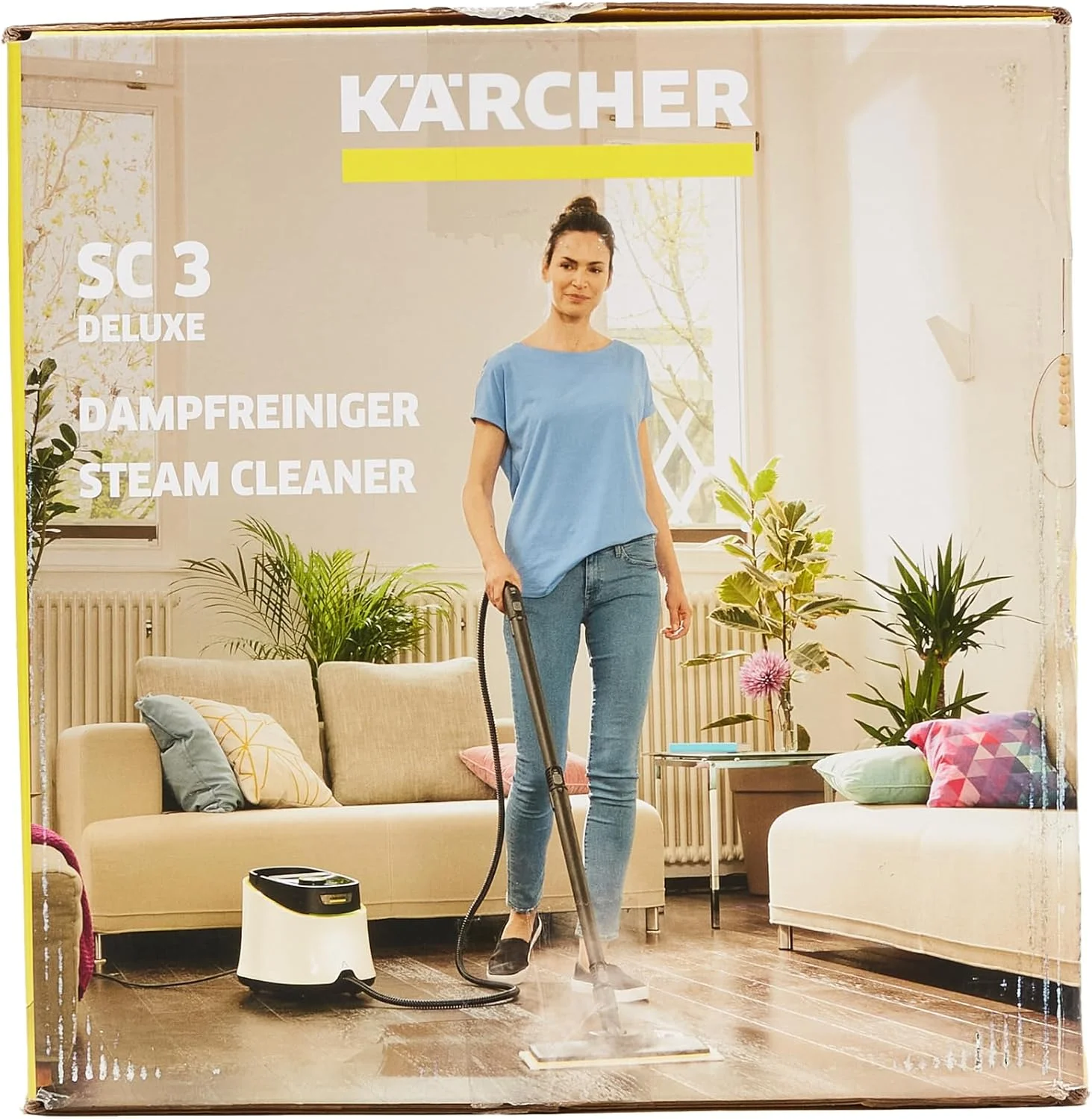 بخارشوی کارچر SC 3 Deluxe EasyFix - زمان گرم شدن 30 ثانیه، با حلقه نور LED و محل نگهداری لوازم جانبی، توان پوشش سطحی تقریباً 75 متر مربع در هر بار پر کردن مخزن، سبک و جمع و جور، حلقه LED، انعطاف پذیر بخارشوی کارچر SC 3 Deluxe EasyFix - زمان گرم شدن 30 ثانیه، با حلقه نور LED و محل نگهداری لوازم جانبی، توان پوشش سطحی تقریباً 75 متر مربع در هر بار پر کردن مخزن، سبک و جمع و جور، حلقه LED، انعطاف پذیر