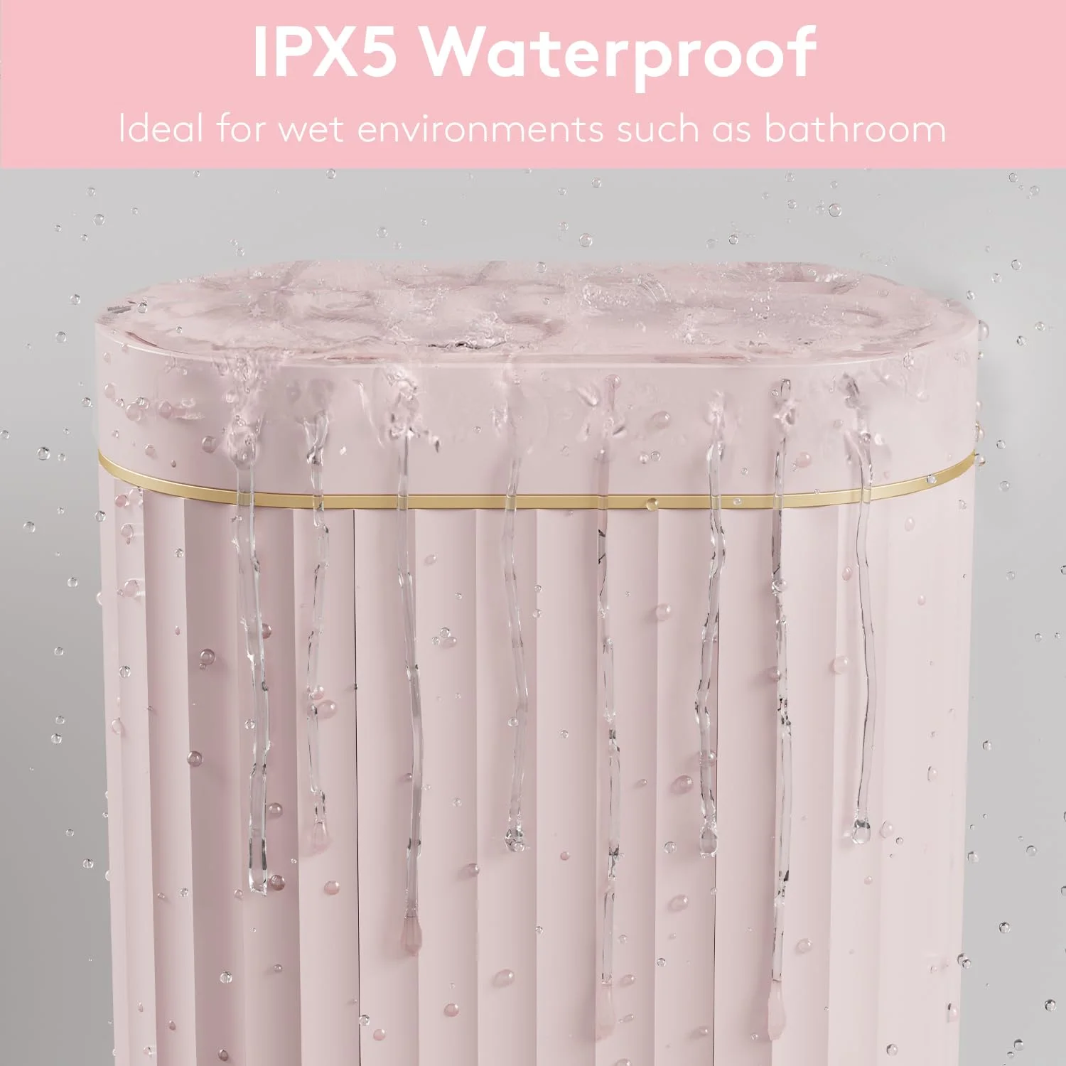 سطل زباله سنسوردار ELPHECO، سطل زباله ضد آب 2 گالنی با حسگر حرکتی، سطل زباله اتوماتیک حمام، سطل زباله باریک برای اتاق خوابگاه (صورتی، 2 گالن) سطل زباله سنسوردار ELPHECO، سطل زباله ضد آب 2 گالنی با حسگر حرکتی، سطل زباله اتوماتیک حمام، سطل زباله باریک برای اتاق خوابگاه (صورتی، 2 گالن)