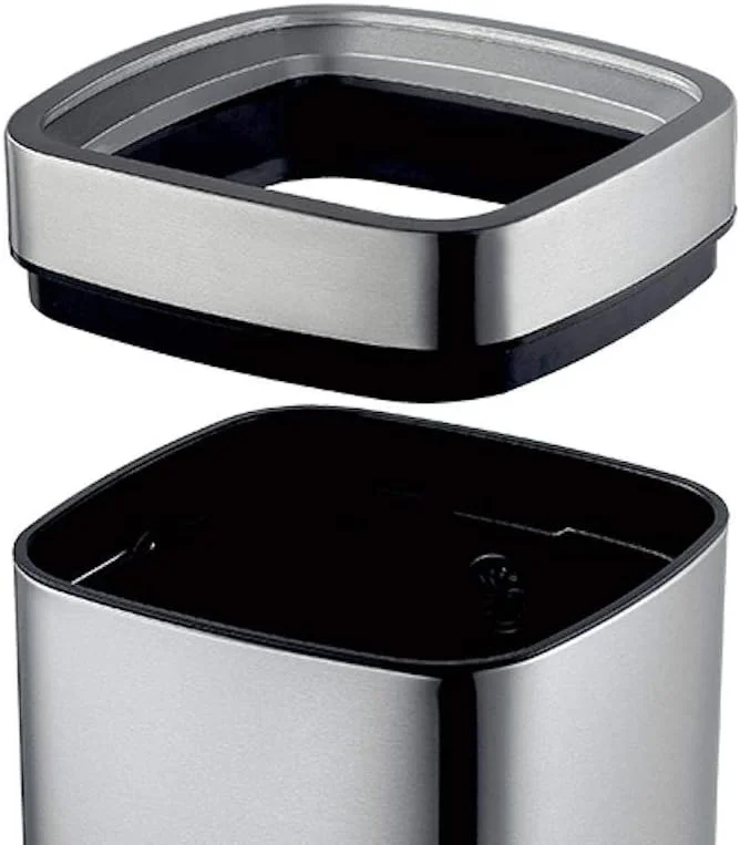 سطل زباله استیل درب باز اکو مدل لاگونا با ظرفیت 12 لیتر - نقره ای سطل زباله استیل درب باز اکو مدل لاگونا با ظرفیت 12 لیتر - نقره ای