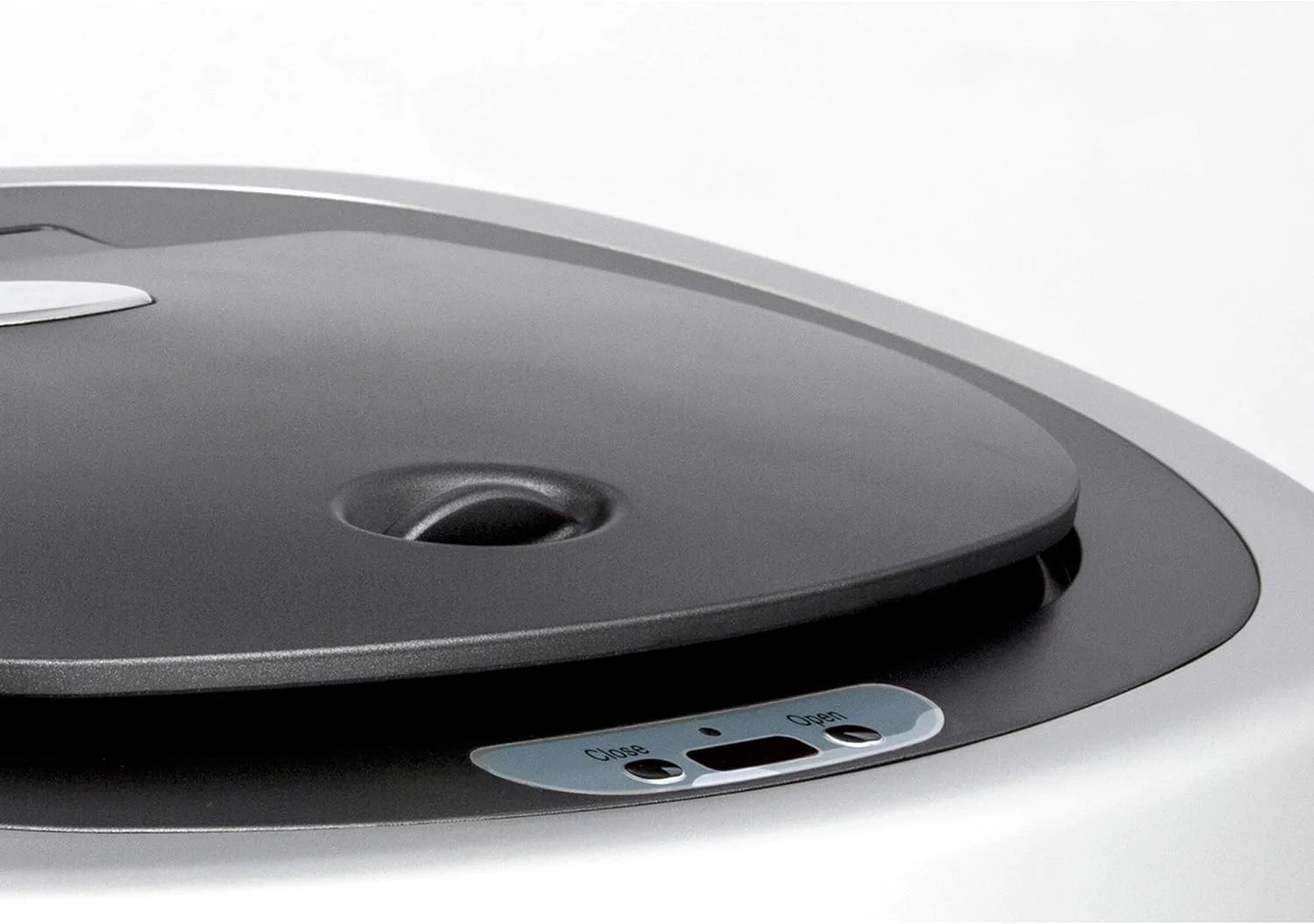 سطل زباله اتوماتیک بدون لمس سنسور حرکتی مادون قرمز NINESTARS DZT-50-9، ظرفیت 50 لیتری (13 گالن)، پایه استیل ضد زنگ (بیضی، درب نقره ای/مشکی) سطل زباله اتوماتیک بدون لمس سنسور حرکتی مادون قرمز NINESTARS DZT-50-9، ظرفیت 50 لیتری (13 گالن)، پایه استیل ضد زنگ (بیضی، درب نقره ای/مشکی)