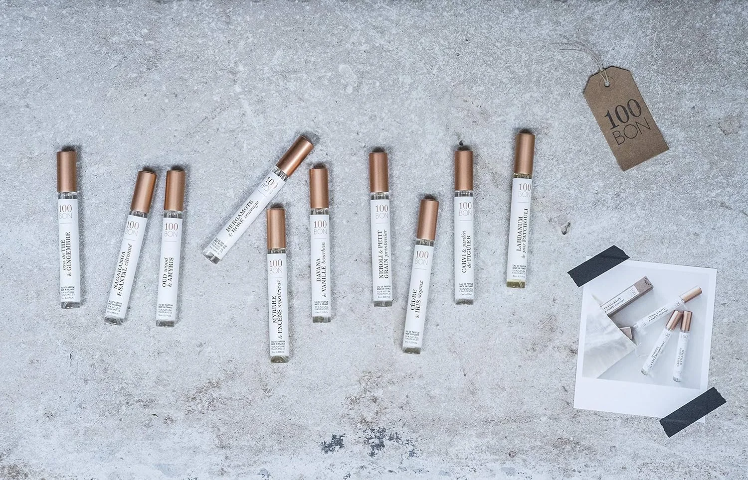 ادکلن چای و زنجبیل 100BON، رایحه ای انرژی بخش و ارگانیک برای زنان و مردان - رایحه ای شیرین، مرکباتی و تند - اسپری عطر 100% طبیعی، 15 میلی لیتر