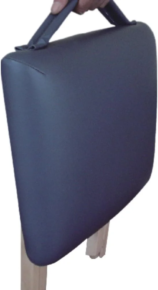 Master Massage Wooden Portable Folding Massage Stool- Lightweight Wood Foldable Tattoo Stool-Portable Tattoo Stool-Mobile Chair Seat Easy to Carry, Royal Blue