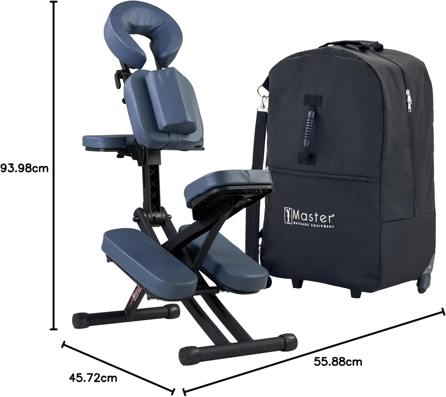 صندلی ماساژ قابل حمل Master Massage مدل Rio، بسته 1 عددی، آبی