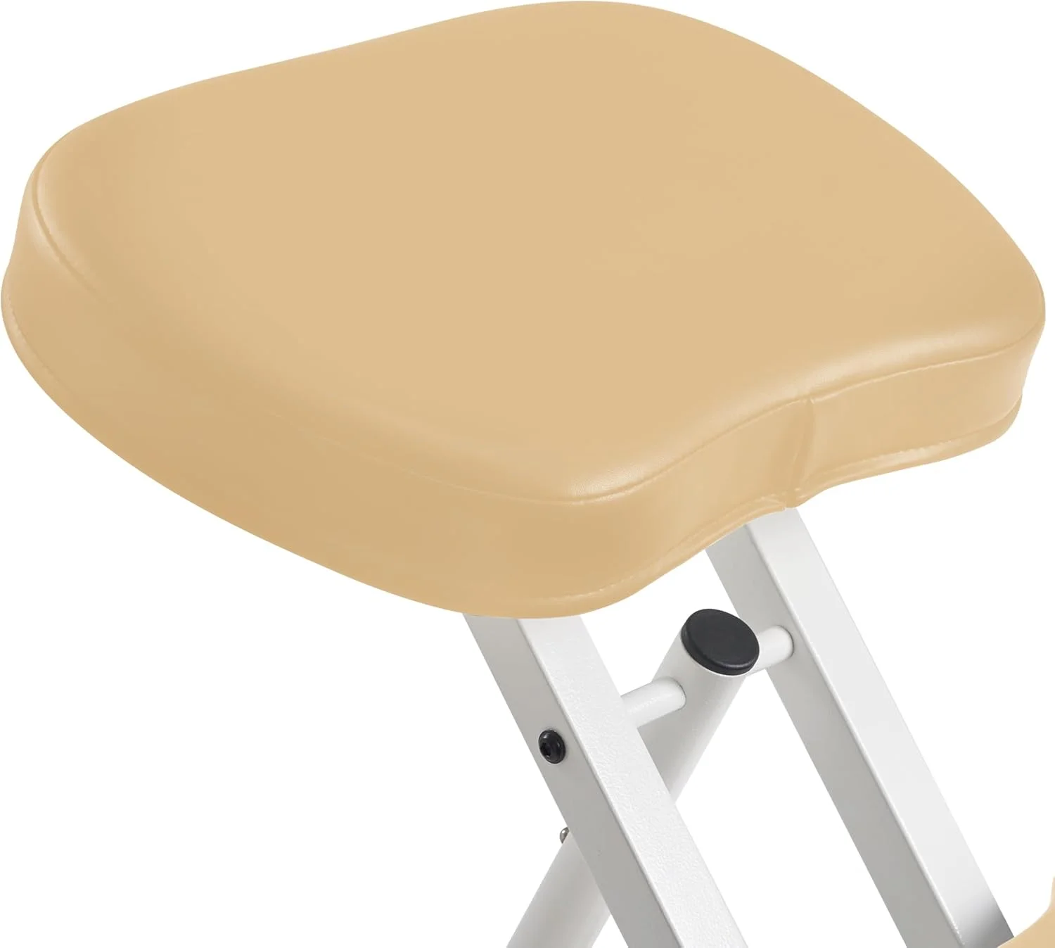 صندلی زانو ارگونومیک Master Massage Healthy-Star-Program با پشتی کمر برای دفتر کار - صندلی حالت دهنده تاشو فلزی، کرم صندلی زانو ارگونومیک Master Massage Healthy-Star-Program با پشتی کمر برای دفتر کار - صندلی حالت دهنده تاشو فلزی، کرم