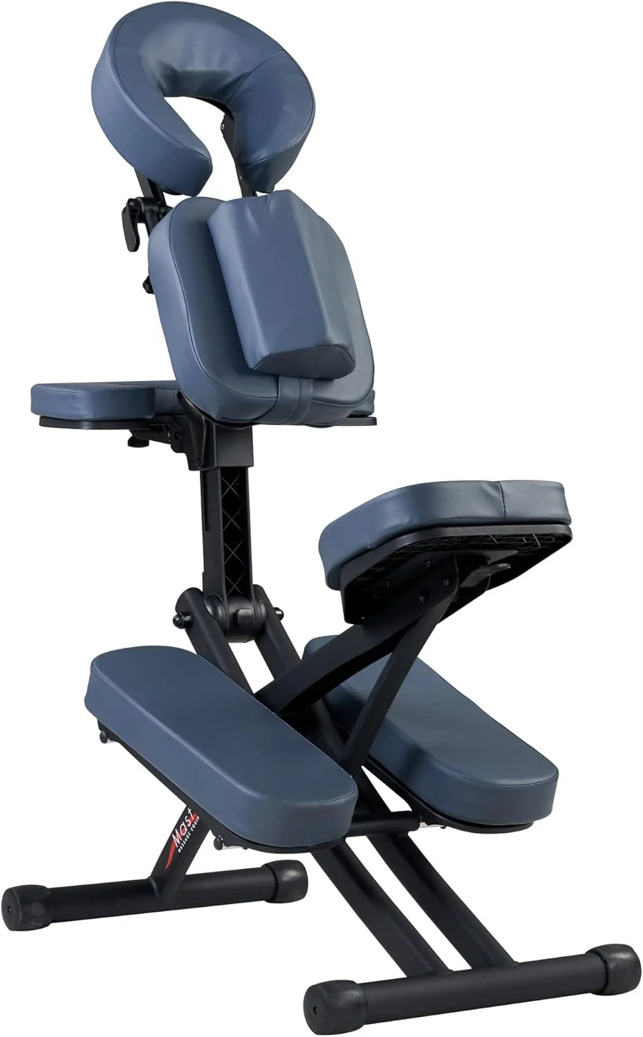 صندلی ماساژ قابل حمل مستر ماساژ مدل ریو - آبی سلطنتی، سبک وزن 11 کیلوگرم، فریم تاشو آلومینیومی، کاملا قابل تنظیم