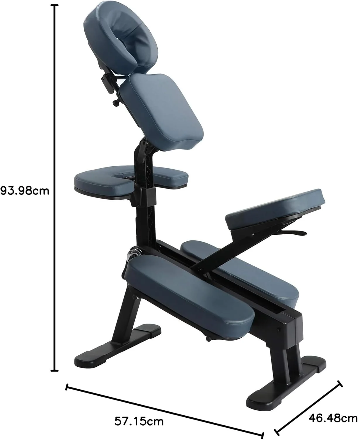 صندلی ماساژ قابل حمل Gymlane مستر ماساژ با طراحی ارگونومیک پیشرفته، آبی رویال، 1 عدد