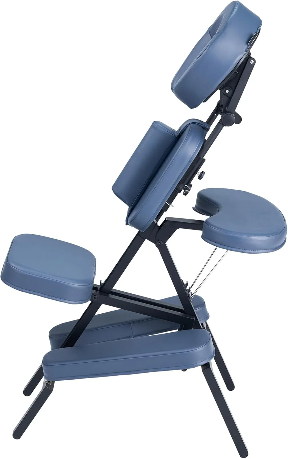 Master Massage Professional Lightweight Portable Massage Chair-Folding Foldable Aluminum Adjustable Tattoo Chair with Wheeled Carrying Case, Aluminum, Blue Master Massage Professional Lightweight Portable Massage Chair-Folding Foldable Aluminum Adjustable Tattoo Chair with Wheeled Carrying Case, Aluminum, Blue