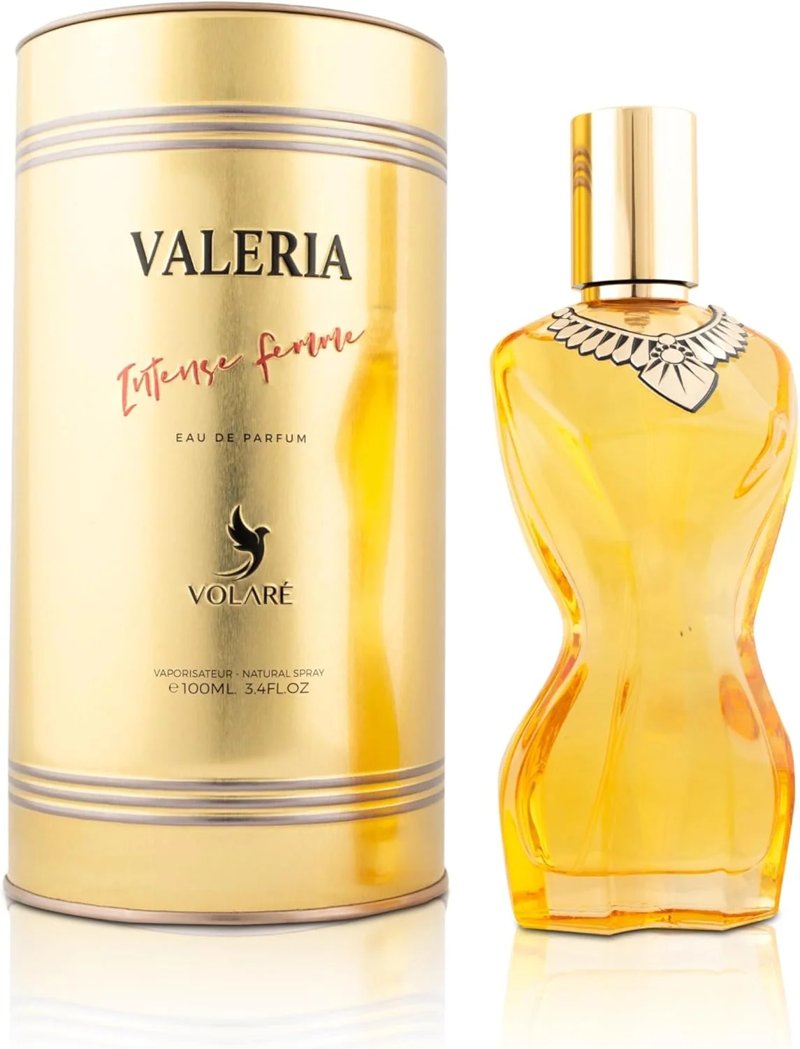 ادکلن زنانه ولار والریا اینتنس فم - ادو پرفیوم گلی کهربایی دریایی برای زنان، 100 میلی لیتر | رایحه اولیه شور، دسته گل درخشان و بنزوئین گرم