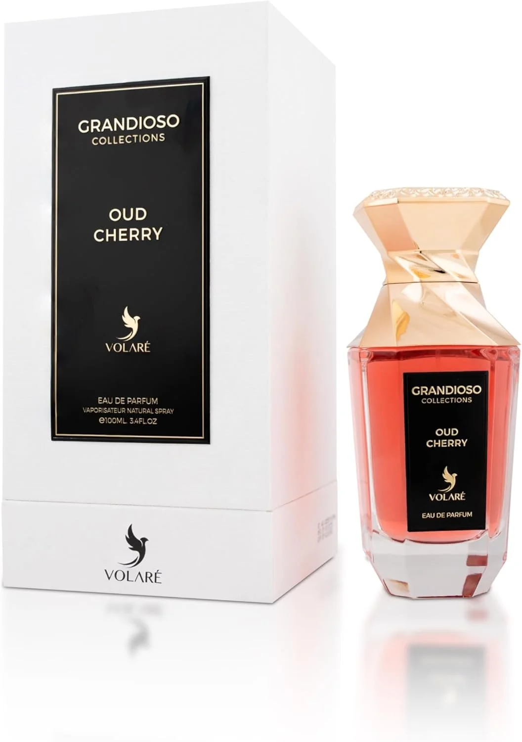 ولار، عود چری گراندیوسو کالکشن | رایحه عود و گیلاس میوه ای و گل رز | ادو پرفیوم مردانه و زنانه - 100 میلی لیتر
