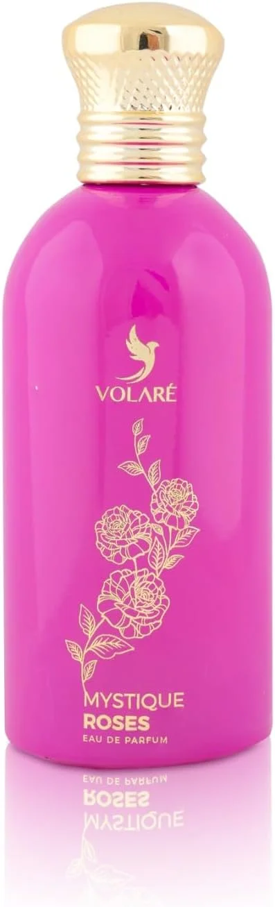 Volare Mystique Roses | اسانس رز و یاسمن با نعناع هندی، کهربا، چرم و عود | ادو پرفیوم زنانه - 100 میلی لیتر