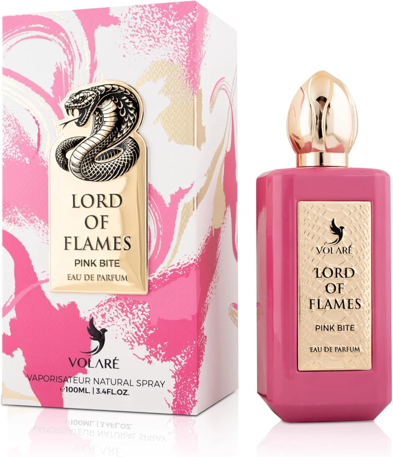 ادکلن ولار لرد آف فلیمز، پینک بایت | رایحه ای روشن، میوه ای، گلی و عنبر-نعناع هندی شهوانی | ادو پرفیوم унисекс - 100 میلی لیتر