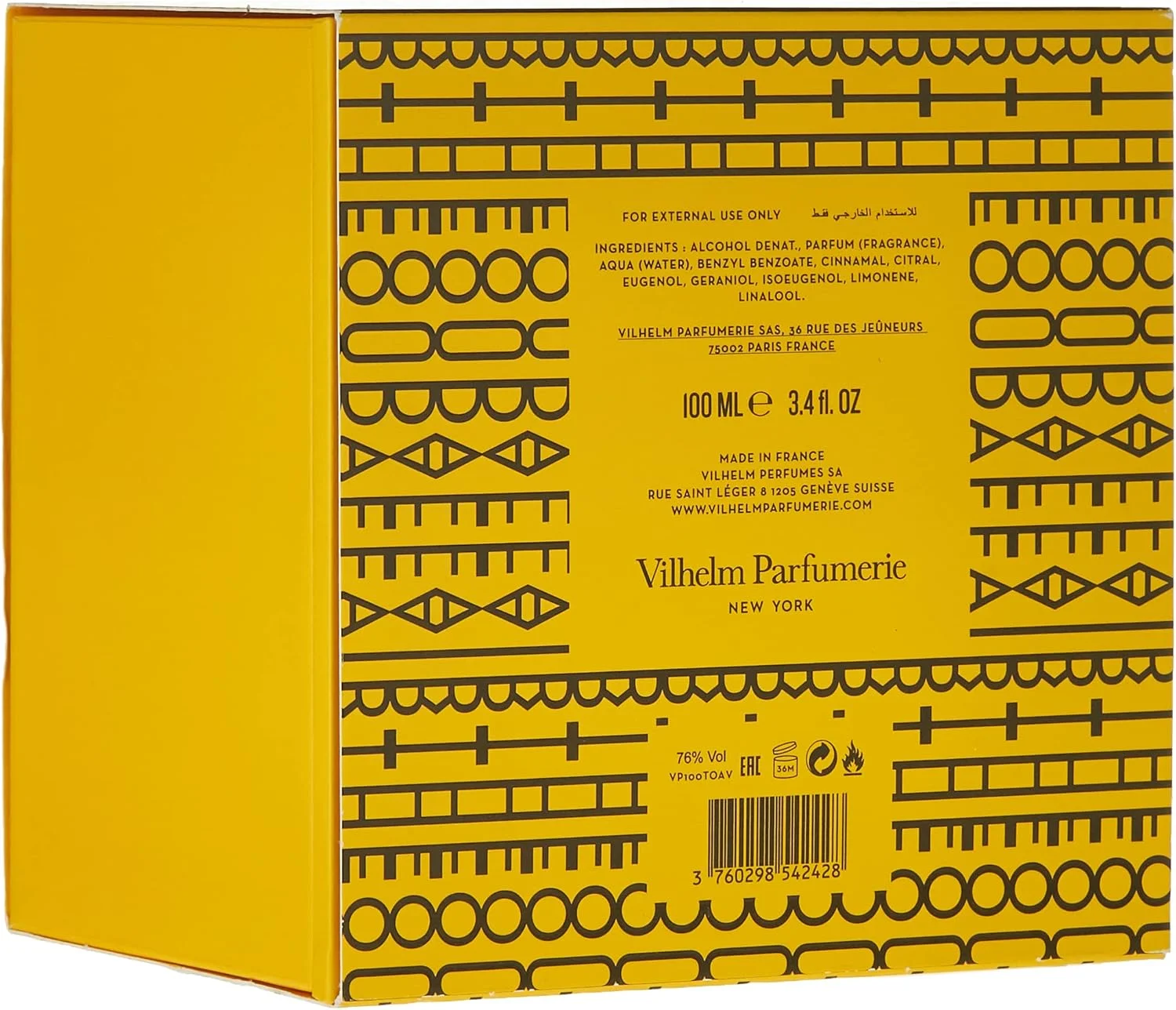 ادکلن ویلهلم پارفومری دِ عود افر ادو پرفیوم 100 میلی لیتر