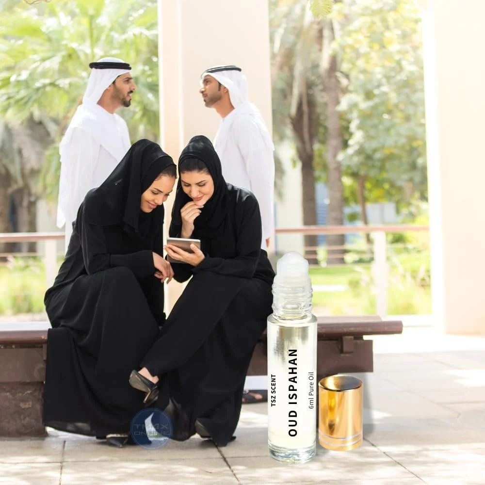 TSZ Scent Oud Ispahan - روغن عطر عود خالص لوکس 6 میلی لیتر رولی | رایحه ای جذاب و ماندگار با رایحه های شیرین و گرم