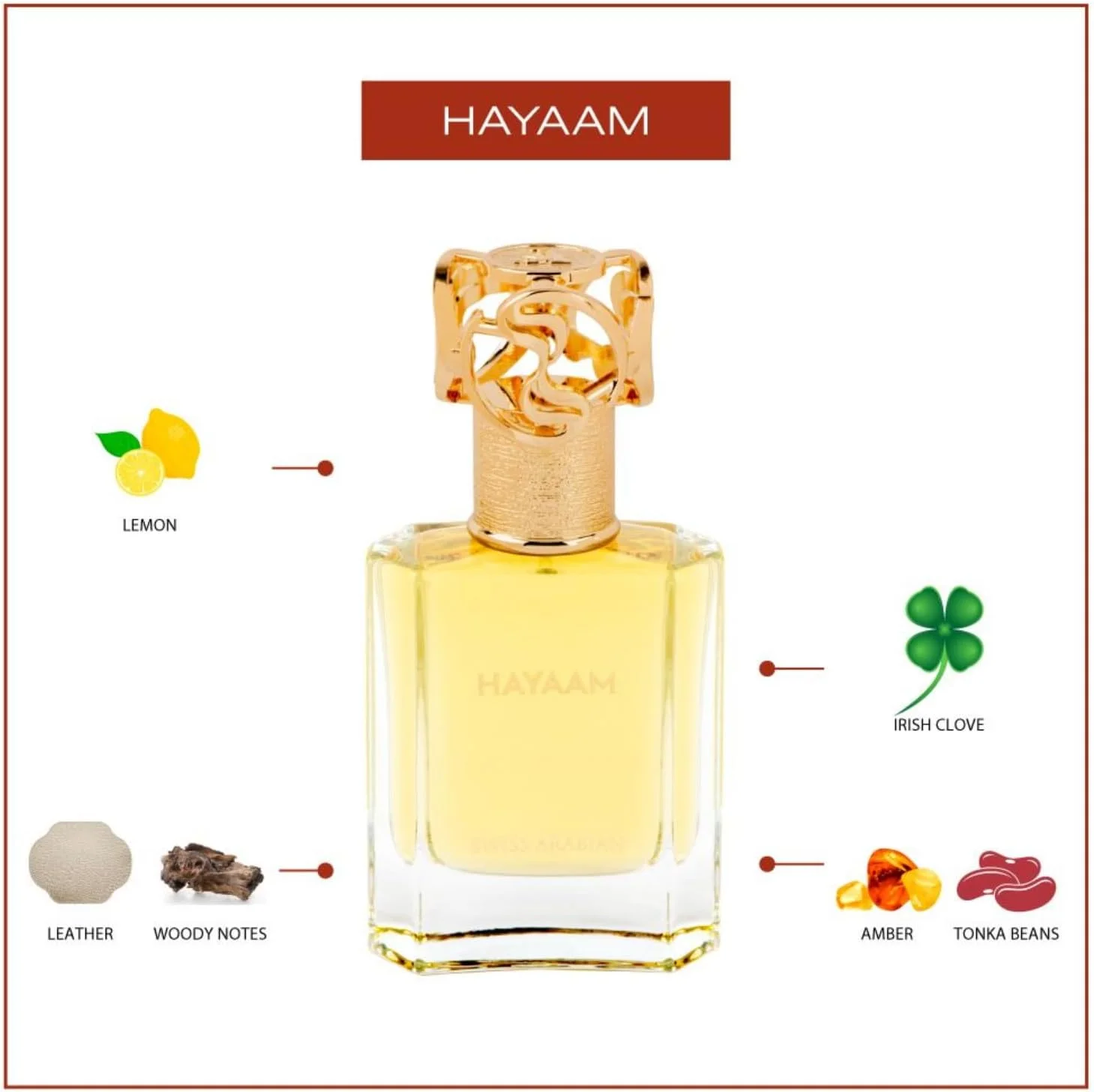 عطر ادو پرفیوم هایام سوئیس عربین унисекс 50 میلی لیتر