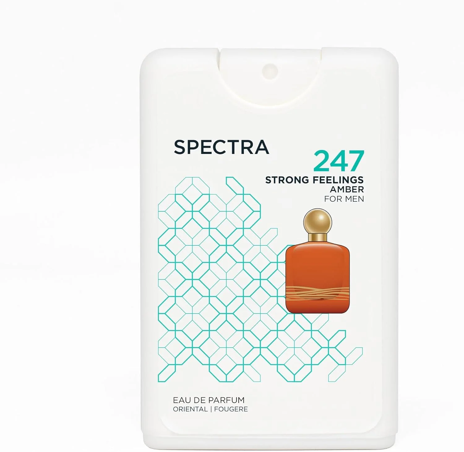 عطر جیبی اسپکترا 247 Strong Feelings Amber EDP унисекс - 18 میلی لیتر