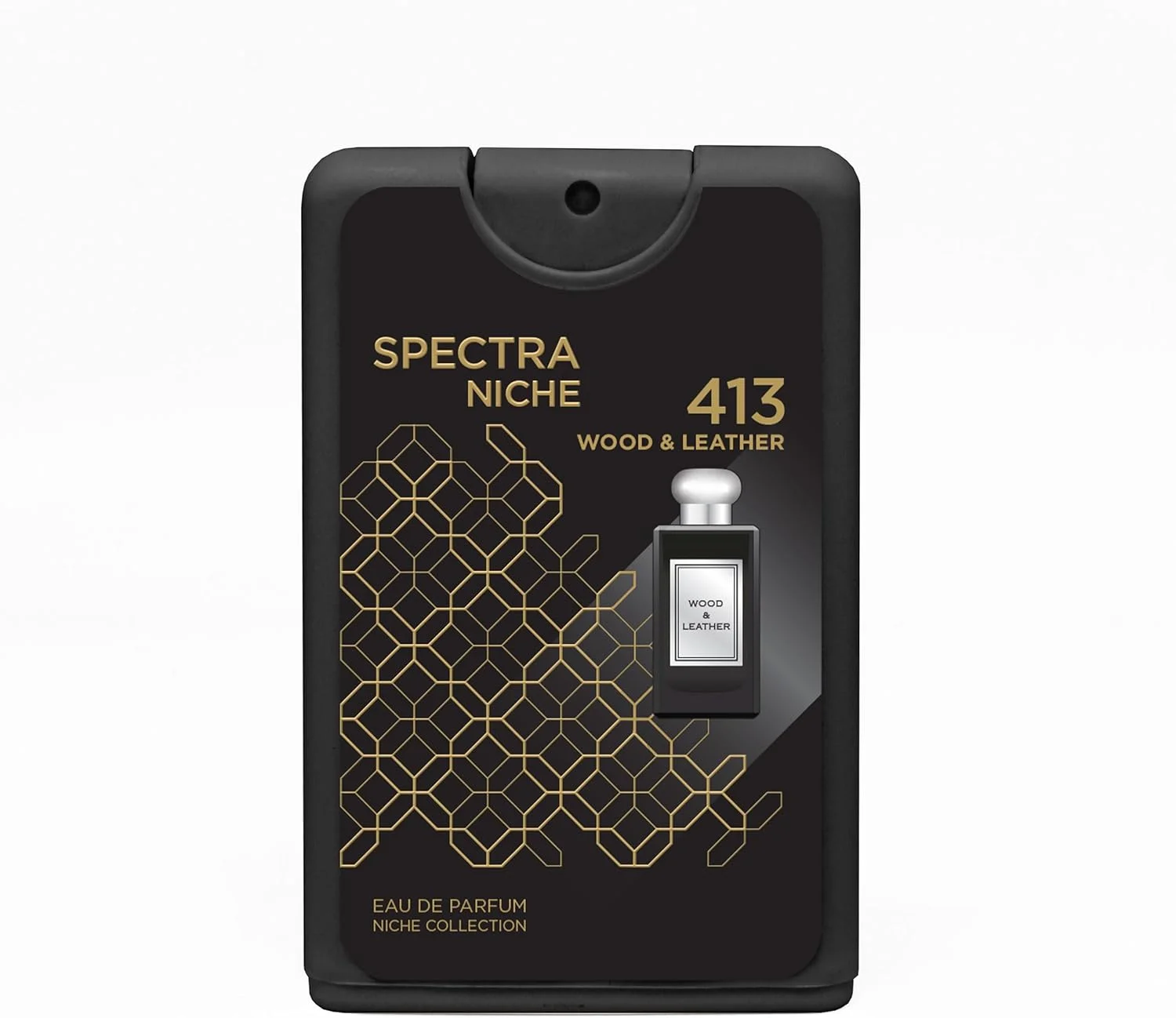 عطر جیبی اسپکترا نیش 413 چوب و چرم ادو پرفیوم унисекс - 18 میلی لیتر