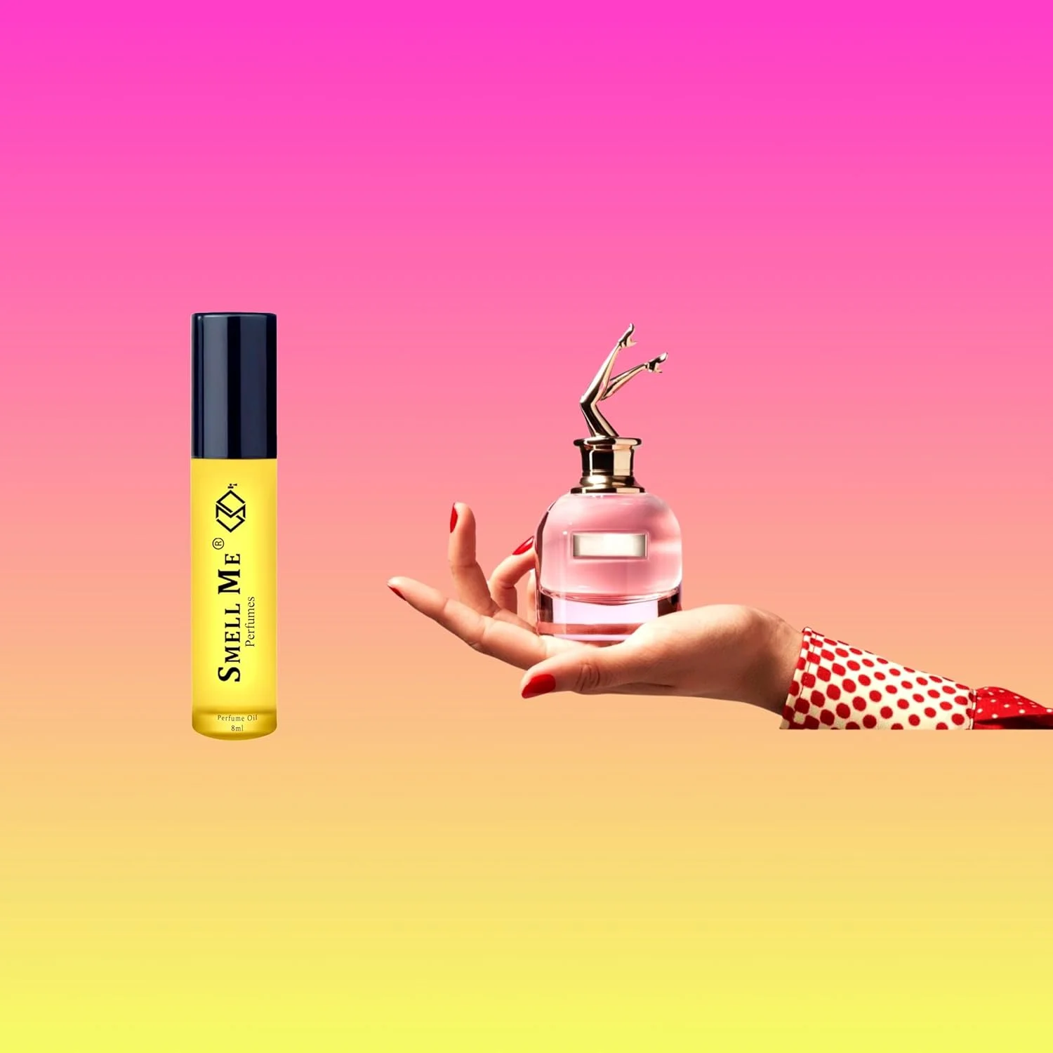 روغن عطر زنانه Smell Me 114 – رایحه فرانسوی ماندگار برای زنان – الهام گرفته از عطر اسکندال ژان پل گوتیه – عطر بدون الکل – رولی 8 میلی لیتری جیبی