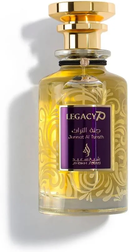 شیخ سعید - جنت التراث - عطر لوکس و ماندگار унисекс ادو پرفیوم 100 میلی لیتر - رایحه های عود، رز، چوب صندل، عنبر و مشک