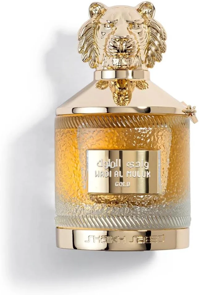 شیخ سعید - وادی الملوک گلد ادو پرفیوم 100 میلی لیتر - عطر لوکس یونیسکس | پشن فروت، رز، زعفران، یاس، عود و عنبر سیاه | رایحه شیرین و چوبی ماندگار
