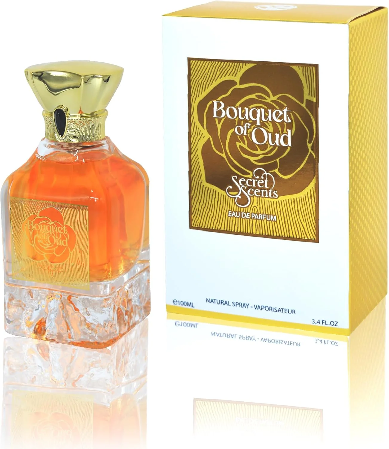 ادو پرفیوم унисекс Secret Scents Bouquet of Oud - ۱۰۰ میلی لیتر (۳.۴ fl. oz.) عطر ۱۰۰٪ معتبر و ماندگار