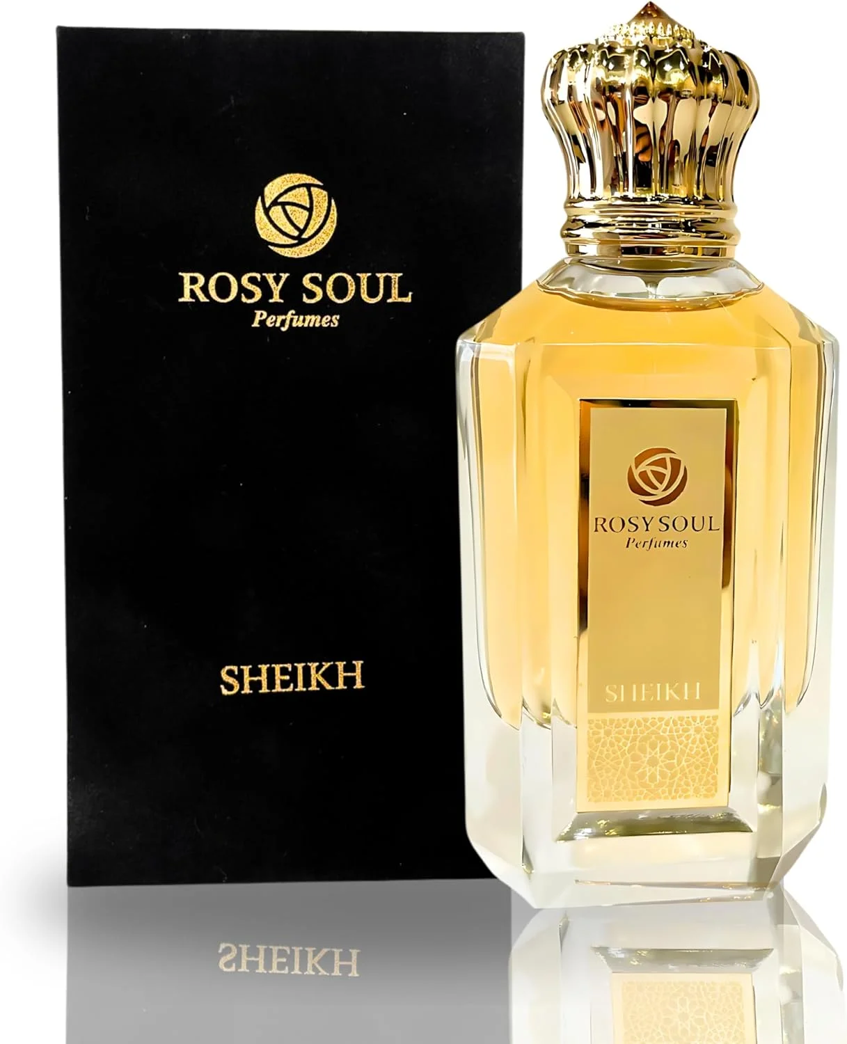 عطر شیخ از رزی سول - عطر عود لوکس با روکش طلای 18 عیار - عطر یونیسکس برای مردان و زنان - 50 میلی لیتر