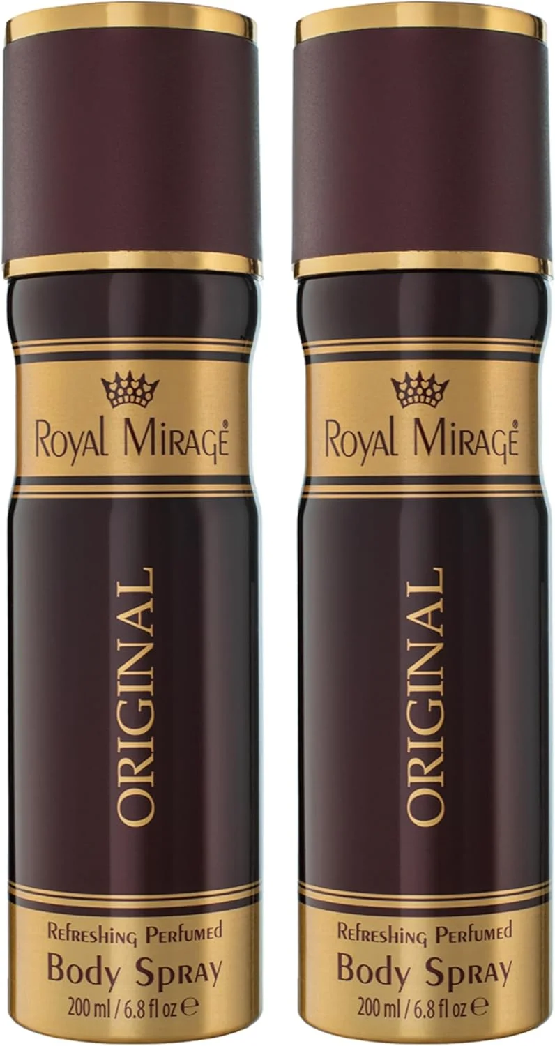 اسپری بدن رویال میراژ با رایحه اصلی - بسته 2 عددی، 200 میلی لیتر